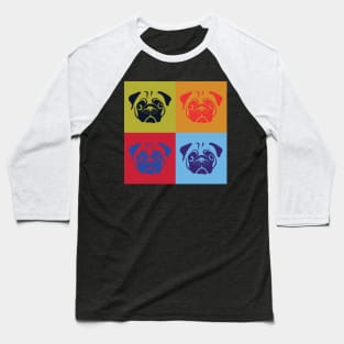 Pug Pop Art by AiReal Apparel Baseball T-Shirt